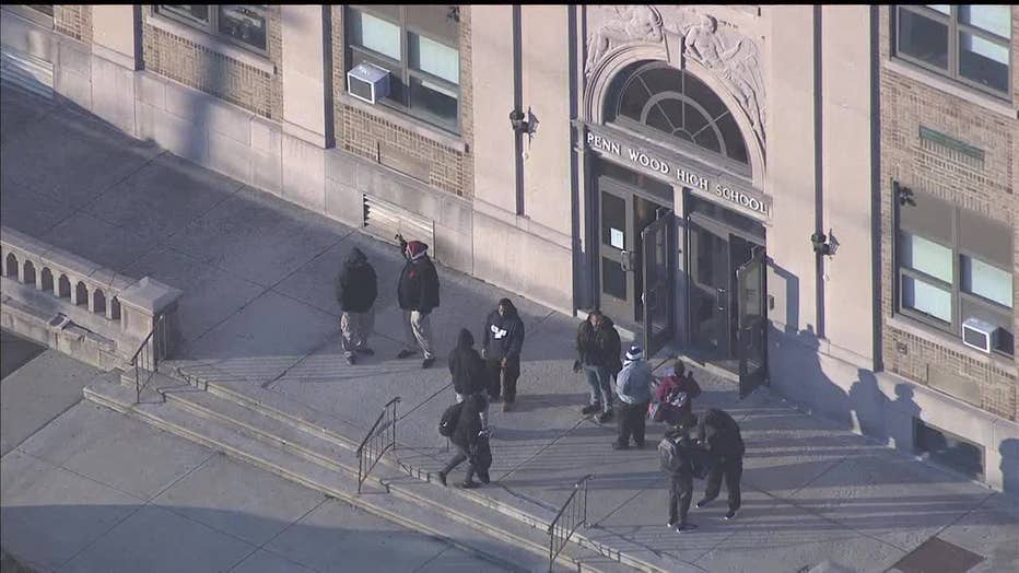 The online threats were allegedly made against Penn Wood schools on Thursday.