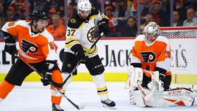 Boston beats Philadelphia 2-0, ends Flyers 9-game win streak