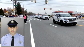 Sgt. James O'Connor honored with Philadelphia police vehicle procession