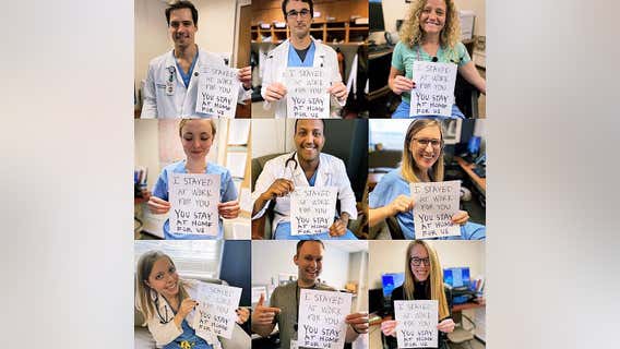 ‘Stay at home for us’: Health care workers post pleas for social distancing amid COVID-19