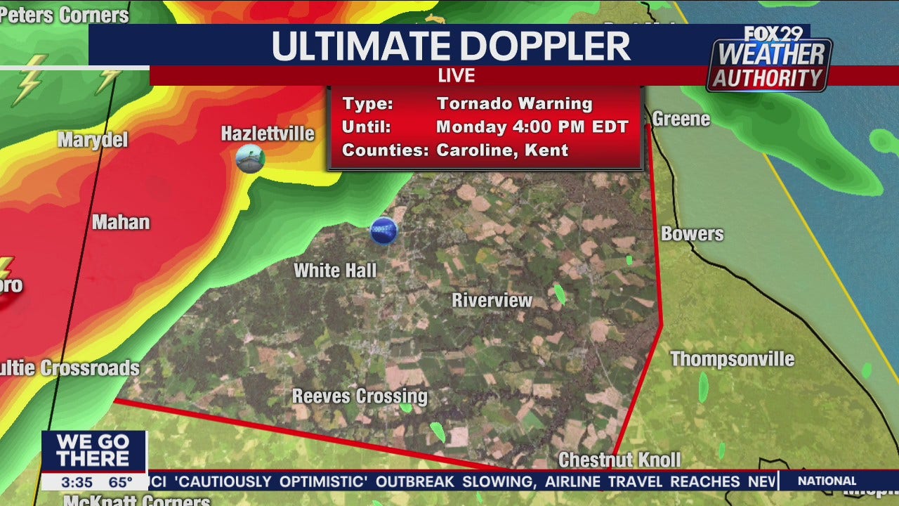 Tornado Warning issued for Kent County Delaware FOX 29 News Philadelphia