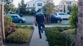 Ring camera shows Amazon driver playing hopscotch after making delivery