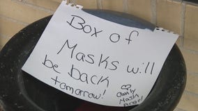 'Mask Angel' leaves boxes of masks outside Camden County coffee shop