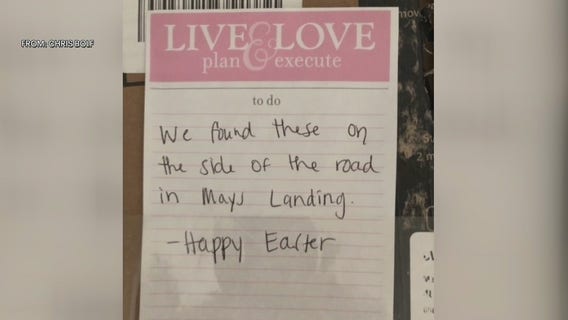 South Jersey family searching for woman who delivered lost Easter gifts