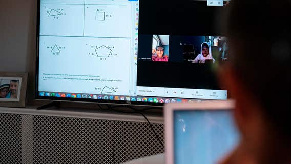 NJ teachers get creative, broadcast classes during pandemic