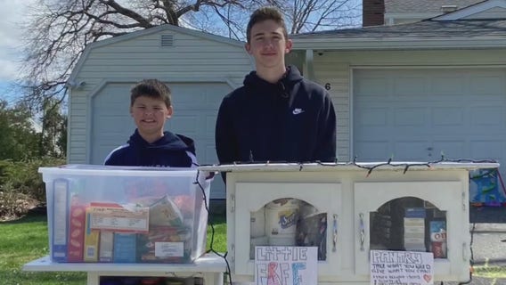 Two South Jersey brothers manage food pantry in front yard to help those in need