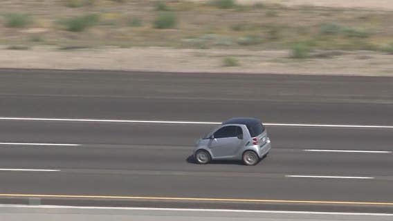 Smart car driver arrested after leading police on pursuit along I-10 in Phoenix area