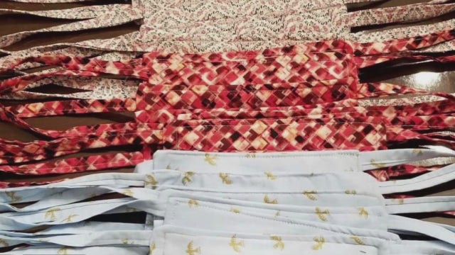 Montgomery County woman shifts her business to making masks for healthcare workers