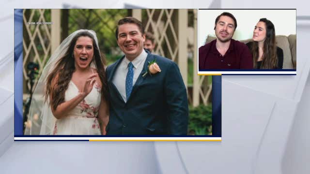 Couple goes ahead with small, socially distanced wedding amid pandemic