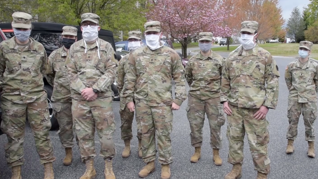 National Guard medical task force arrives at Delaware County nursing home