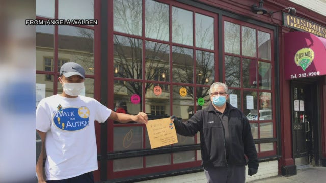 Teen raises money for autism and healthcare workers at Chestnut Hill Hospital