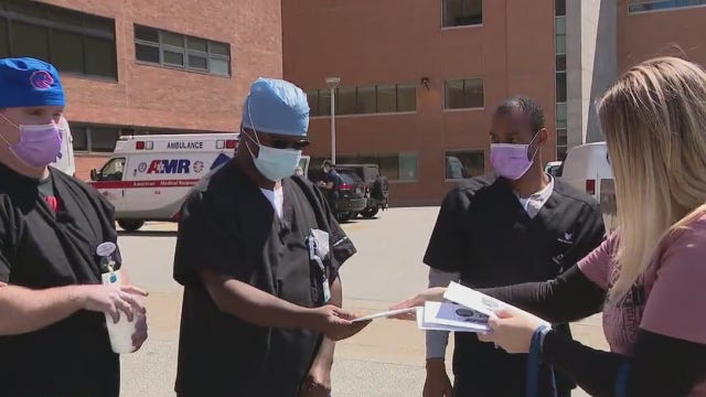 Delaware County woman steps up to help workers on front lines of COVID-19