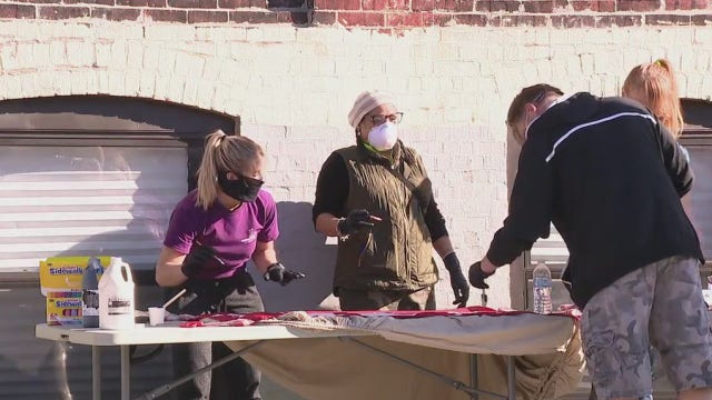 Crisis response teams set up in Kensington to hand out COVID-19 prevention supplies
