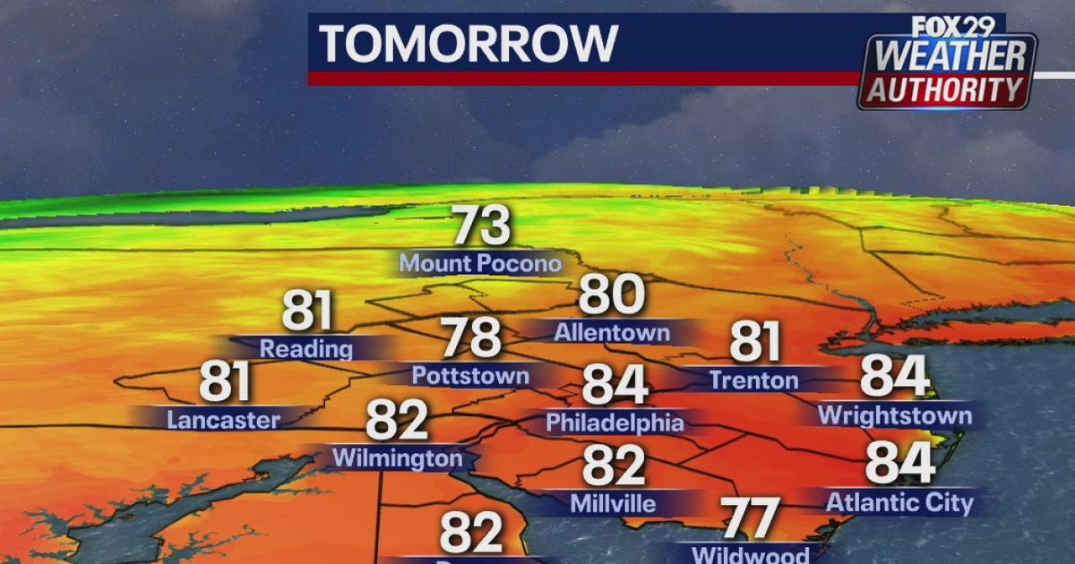 Weather Authority: Pleasant Saturday with warm temps ahead | FOX 29 ...