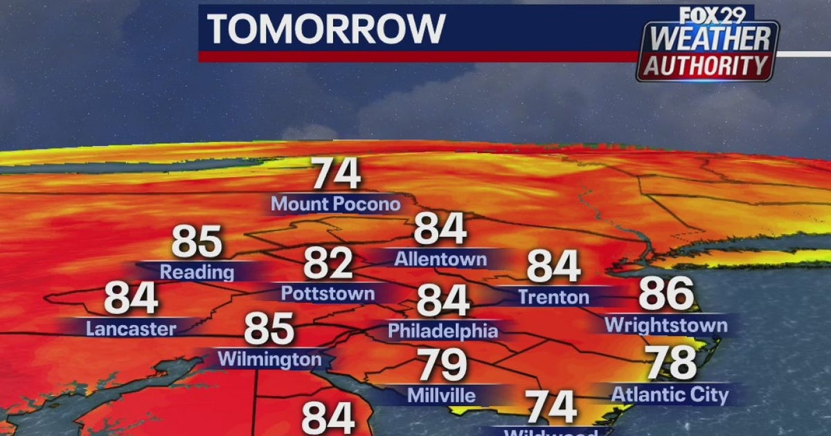 Weather Authority: Warm Friday with chance of showers | FOX 29 Philadelphia