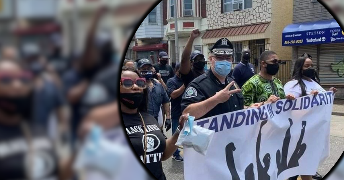 Camden Police Department marches in solidarity with protestors | FOX 29 ...