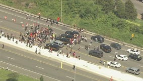 Protestors briefly shutdown I-95 in Wilmington in response to death of George Floyd