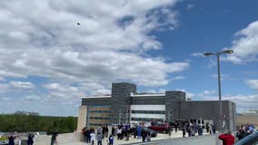 New Jersey Air National Guard perform flyover in honor of frontline workers