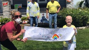 Community hosts parade honoring NJ boy, 5, battling cancer