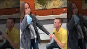 New Jersey State Police detective shot on duty proposes to girlfriend after being released from hospital