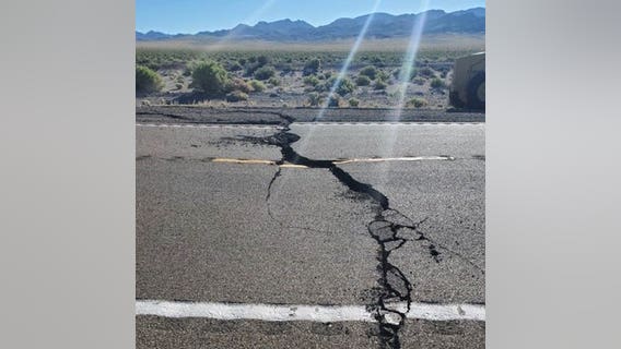 Vegas-Reno highway cracked, closed after 6.5 earthquake in Nevada