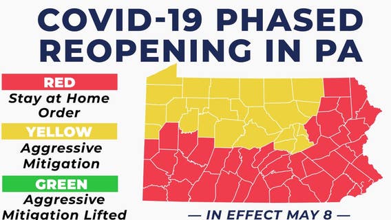 Gov. Tom Wolf extends stay-at-home order for red phase counties until June 4
