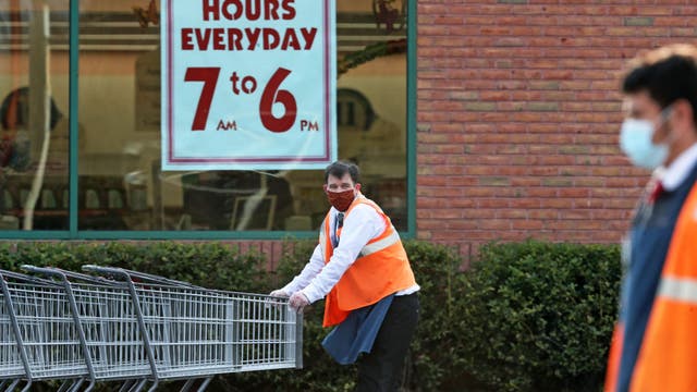 Store workers become enforcers of social distancing rules