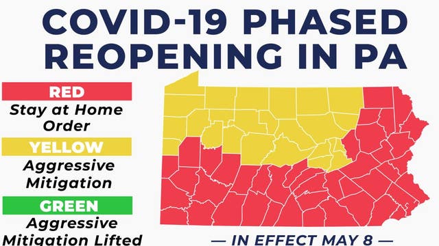 Gov. Tom Wolf extends stay-at-home order for red phase counties until June 4