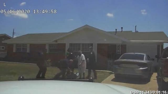 Body camera footage shows 90-year-old woman fall during grandson's arrest