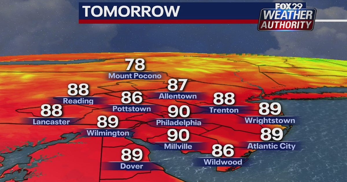 Weather Authority: Warm and sunny Monday kicks off week | FOX 29 ...