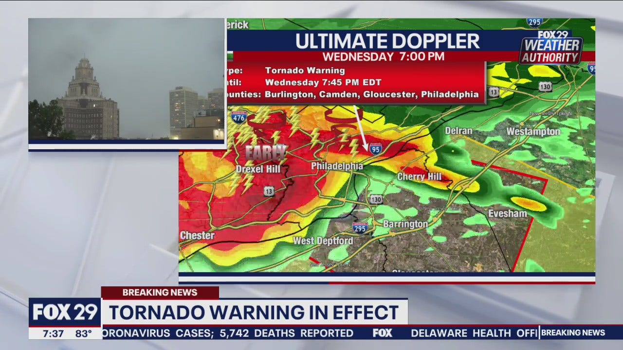 Tornado Warning Issued For Philadelphia Camden 7578