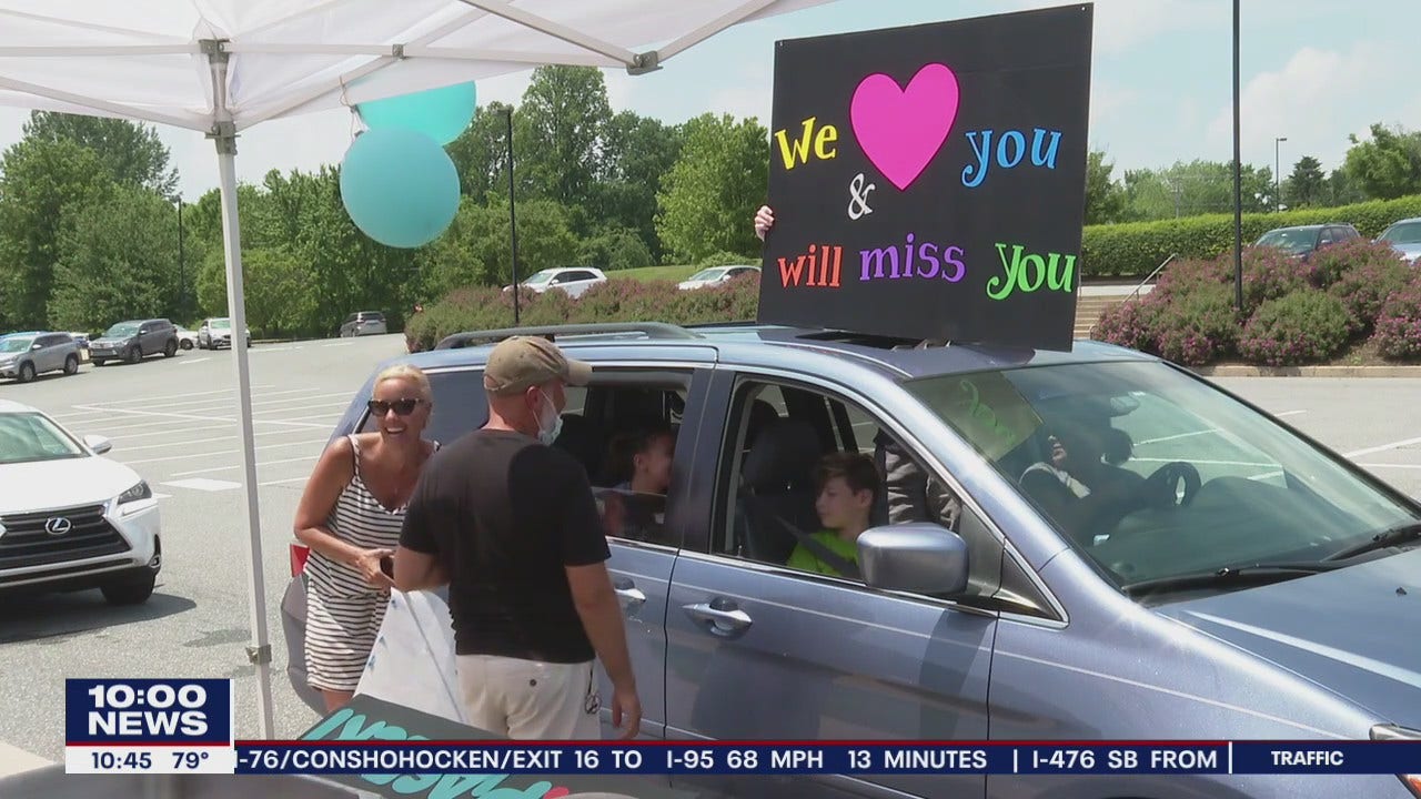 Retirement drive-by parade held for beloved principal