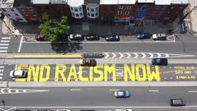 Officials allow 'End Racism Now' painting to remain on street in Fishtown