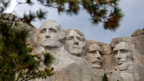 Native Americans protesting Trump trip to Mount Rushmore