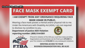 ‘Face mask exemption cards’ circulating on social media are fake, DOJ says