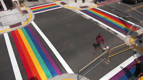 Key West installs new permanent rainbow crosswalks