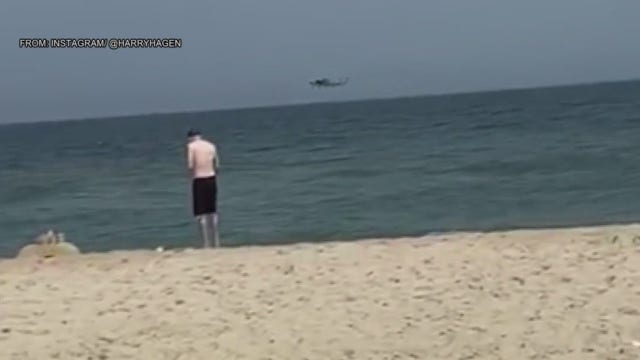 Banner plane goes into sea off coast of LBI, pilot pulled to shore