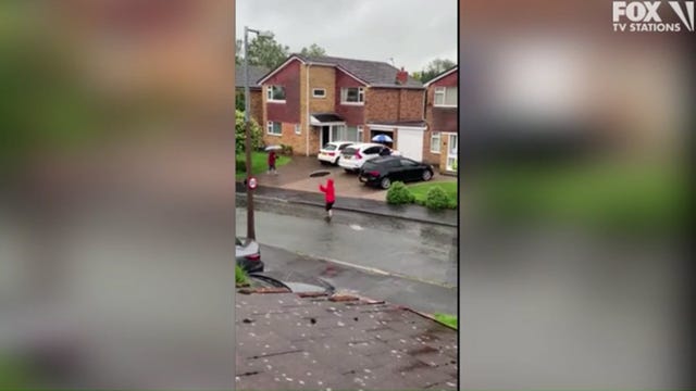 Neighbors start ‘singin’ in the rain’ with socially distanced dance party
