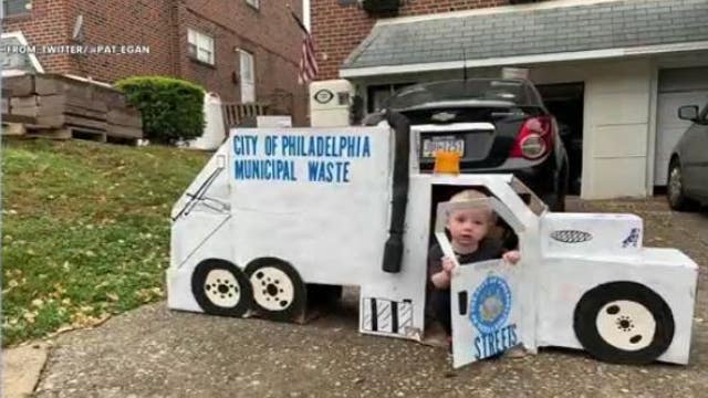 Parents build miniature City of Philadelphia trash truck for boy's 2nd birthday