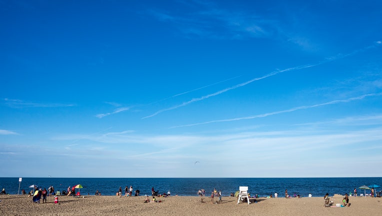 Vacationers at the Beach