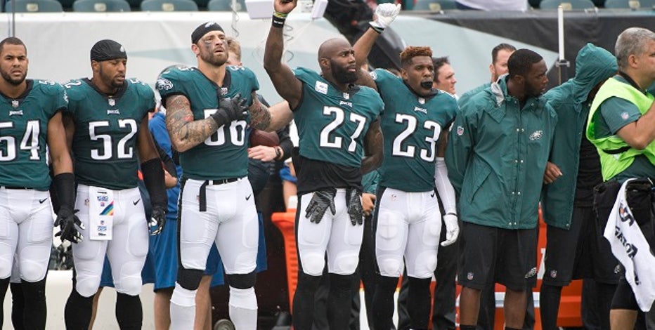 Eagles' Rodney McLeod explains team's decision to remain in locker room  during national anthem 