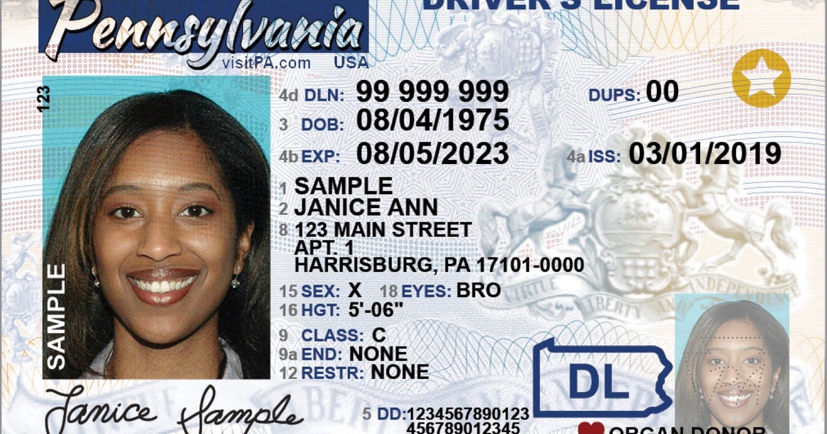 Pennsylvania Identify License Example.pdf Pennsylvania introduces gender-neutral driver license, ID card option ...