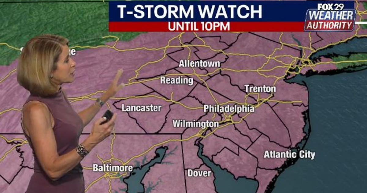 Weather Authority: Severe Thunderstorm Watch issued for Philadelphia ...