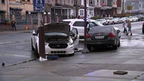 Officer among two hurt after crash in North Philaldelphia