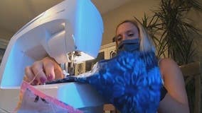 NJ woman creates business out of making masks for children