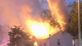 Family displaced after lightning strike sets house on fire in Gloucester Township, police say