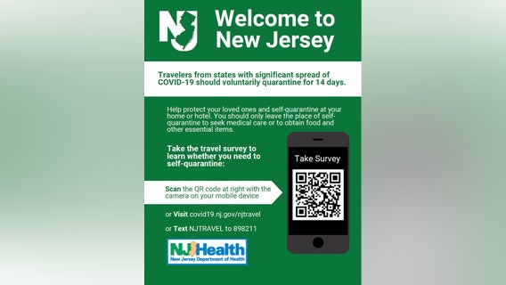 New Jersey to offer survey to visitors from high-risk states