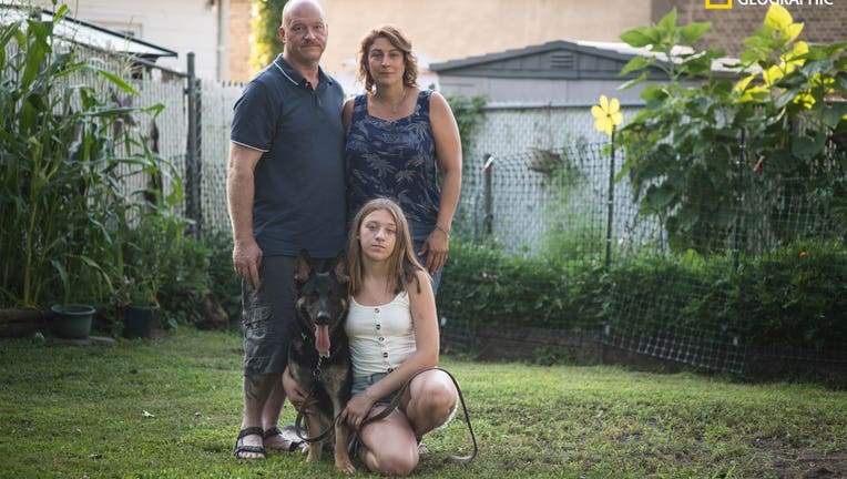 Buddy the German Shepherd and Mahoney Family