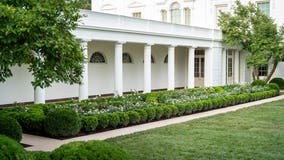 Spruced-up White House Rose Garden ready for first lady speech