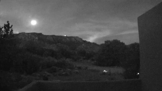 Home security camera captures ‘bolide’ meteor streak across Albuquerque night sky